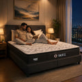 NEX SNOFEE, a cooler sleep experience with IceCool Temperature Technology. | 10 years warranty